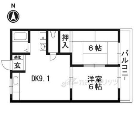 フレグランス佐藤IIの物件間取画像